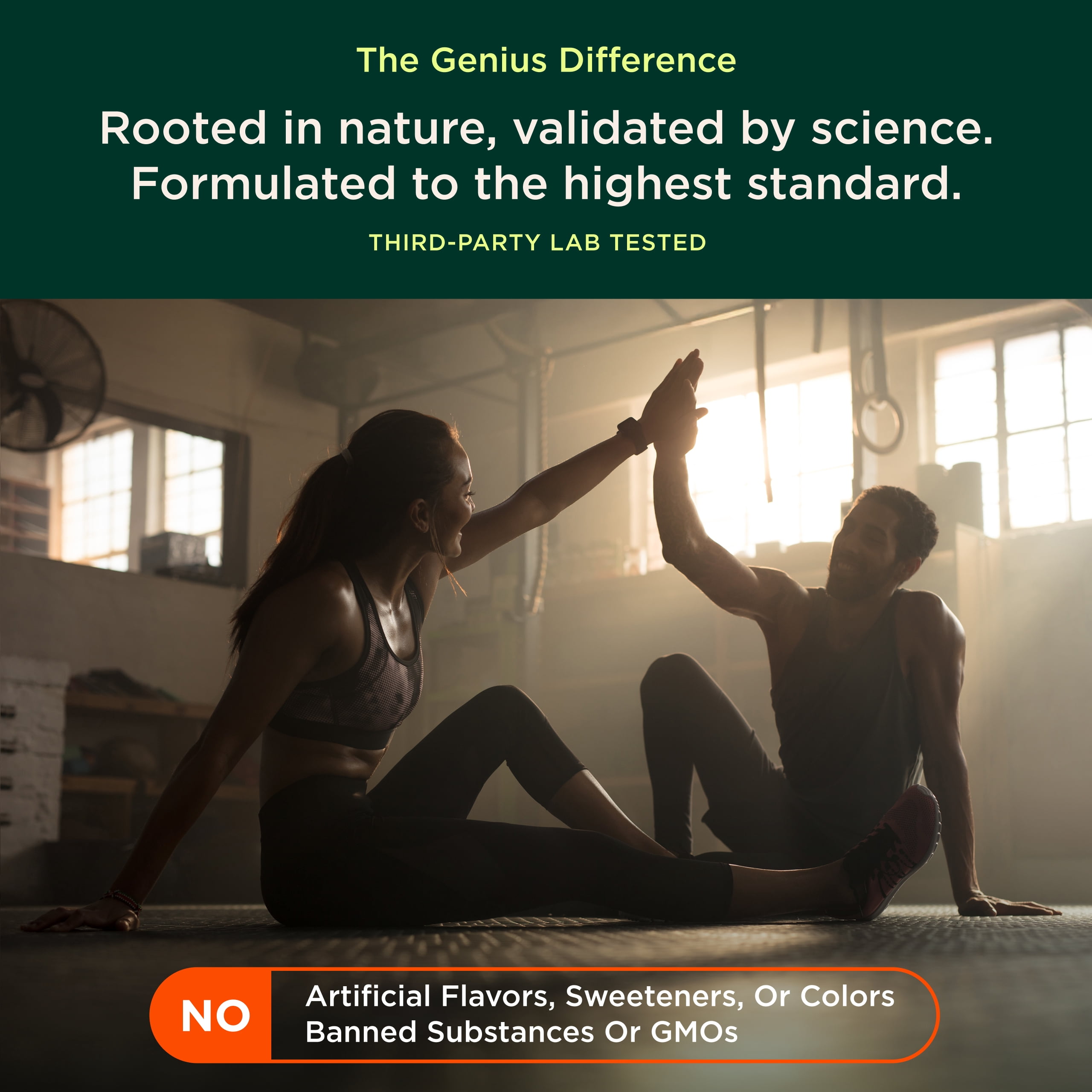 The Genius Brand Genius Sleep Aid - Gentle, Effective, All-Natural & Fast-Acting - Non-Habit Forming - Vegan, Gluten-Free & Non-GMO - 40 Veggie Capsules