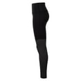 thumbnail image 2 of TriDri Womens Rib Knit Contrast Bottom Yoga Leggings, 2 of 4