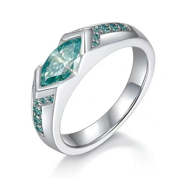 Magnetic Moissanite Rings Magtherapy Lymphatic Therapy Ion Rings New S1