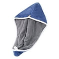 thumbnail image 3 of Hair Towel Wrap For Women Quick Dry Soft Absorbent 10 X 26 Inches Hair Wrap Towels With Double Button Frizz Hair Turbans For Curly Long Thick Hair,by Fanshiluo, 3 of 8