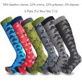 thumbnail image 6 of Lavencious Premium Soft and Comfort Bamboo Fiber Knee High Athletic Socks for Men Shoe Size 7-12 - 6 Pairs (Bicycle Pattern), 6 of 6