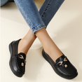 thumbnail image 6 of Willtoo Womens Wide Toe Loafers Slip On Comfort Platform Walking Shoes Casual Non Slip Flat Loafers for Daily Work Wear, 6 of 6
