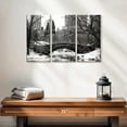 thumbnail image 2 of Elephant Stock Central Park Bw Wall Art - Horizontal Multi Panel Canvas - Living Room Wall Decor - Places Multi Panel - Black And White Decor By Philippe Hugonnard - 23" x 14", 2 of 4