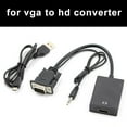 thumbnail image 3 of BEAIT VGA To HDMI Converter 1080P HD Adapter With Audio Cable For HDTV PC Laptop NICE~, 3 of 5