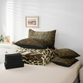 thumbnail image 4 of Ensemble de Literie Imprimé Léopard Complet 7 Pcs pour Femmes Adultes Style Ferme Rustique Ensemble de Couette avec Draps Imprimé Léopard Ensemble de Lit Thème Faune, 4 of 5