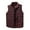 Burgundy, variant on Herrnalise Outdoor Warm Clothing Heated For Riding Skiing Fishing Charging Via Heated Coat With Pocket Burgundy