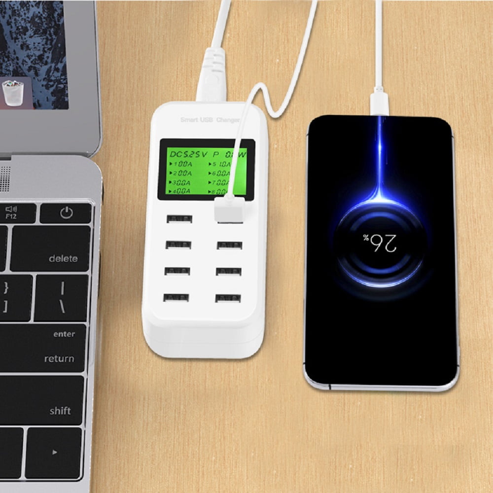 Tancola Smart 8-Ports 60W USB Hub Charging  Station 3.0 Hub Dock  sation for  iPad,Iphone,Tablet and Smartphone