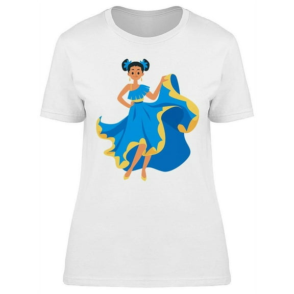 Mexican Dancer Woman T-Shirt Women -Image by Shutterstock, Female x-Large