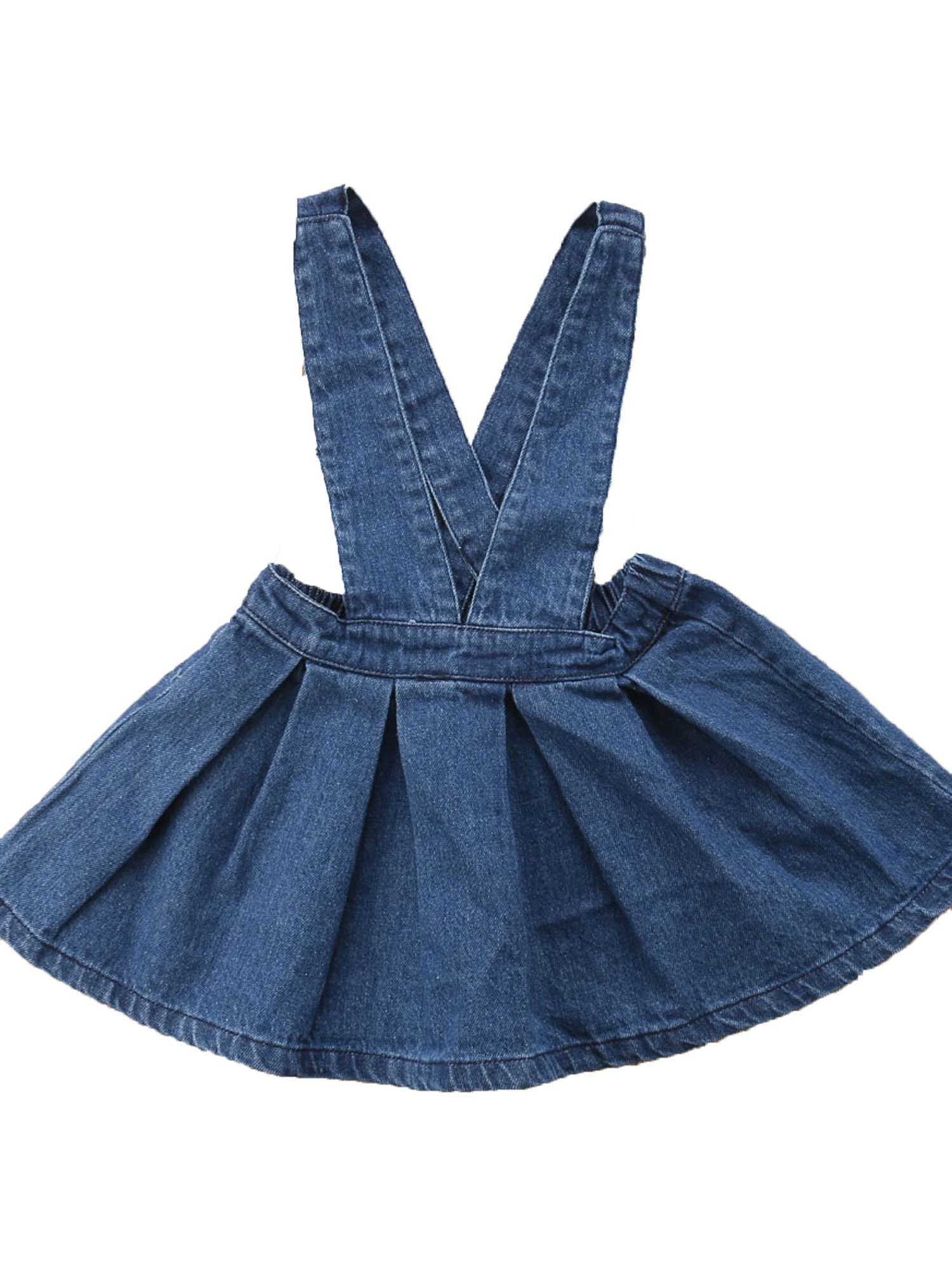 denim overall tutu dress