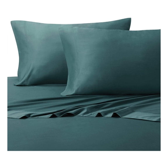 Silky-Soft Viscose from Bamboo-Cotton , Full 4PC Bed Sheets Set, Teal