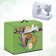 thumbnail image 4 of HELLHERO Mushroom and Frog Pattern Sewing Machine Protector Polyester Material Simple Universal Fit with Handle and Pocket, 4 of 8