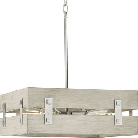 

Hemsworth Collection Four-Light Galvanized Finish Coastal Pendant Light