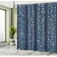 thumbnail image 5 of Ambesonne Abstract Shower Curtain, Dots Circles Striped, 69"Wx70"L, Indigo Violet Blue, 5 of 5