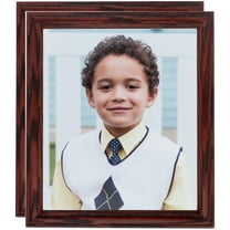 ArtToFrames 8" x 33" Cherry Picture Frame, 8x33 inch Red Wood Poster Frame (WOM-4084), 2 Pack