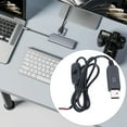 thumbnail image 2 of USB Power Supply Cable 2Pin USB2.0 Male Plug Wire Connectors Data Charging Extension Cable, 2 of 8