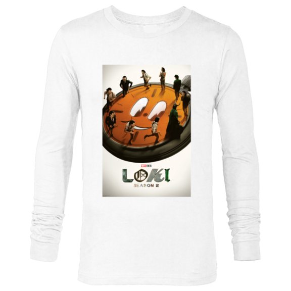 Marvel Studios Loki Season 2 TVA Miss Minutes Run Poster - Long Sleeve T-Shirt for Men - Customized-White