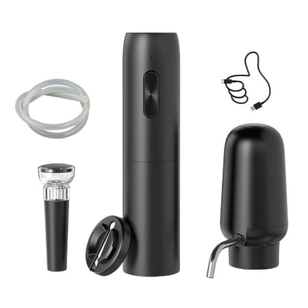 Rechargeable Electric Wine Pourer Portable Button Wine Accessories Wine Opener Wine Stoppers Gift for Wine Lovers