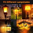 thumbnail image 5 of DAYBETTER LED Flame Light Bulbs, 4 Modes Flickering Light Bulbs with Upside Down Effect, E26/E27 Flame Bulb for Halloween Christmas Party Patio Porch Home Indoor & Outdoor Decoration,2pack, 5 of 7