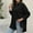 Black, variant on ECZHAW Women Plus Size Button Down Shirts Long Roll Up Sleeve V Neck Collared Casual Blouses Oversized Shirt Tops
