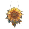 thumbnail image 2 of Adorno de Girasol con Cadena de Hierro para Ventana, Porche o Coche | Adorno Acrílico de Girasol para Coche, Hogar U Oficina | Colores Resistentes a La Decoloración | Fácil de Colgar | Peso: 20 G | I, 2 of 6