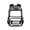 Black, variant on Light Ashy Clear Backpack Transparent Bookbag Front Pocket with Buckle Straps Side Mesh Water Bottle Pockets Adjustable Padded Shoulder Straps See Through Backpack for School Concert Sports Travel