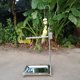 thumbnail image 4 of Bird Stand With Two Food Bowl Parrots Training Rod 17.32x12.99x23.62inch For Birds ANGGREK Mascotas, 4 of 8