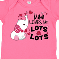 thumbnail image 4 of Inktastic Mimi Loves Me Lots and Lots- Cute Elephant Boys or Girls Baby Bodysuit, 4 of 5