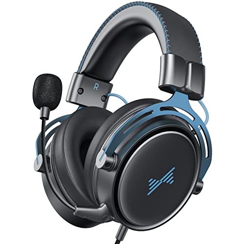 Auriculares Gaming PS4 PC Xbox One PS5, con cancelación de ruido, micrófono, sonido envolvente, para computadora, Nintendo NES
