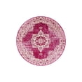 thumbnail image 3 of Unique Loom Charm Collection Area Rug - Wishbone (4' 1" Round Pink/Beige), 3 of 7