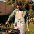 thumbnail image 4 of Pioneer Flower Floral Print Pattern Apron-Garden Aprons for Women with Pockets-Cotton Linen Waterproof Kitchen Cooking Gardening Aprons Adjustable for Kitchen,Cooking,BBQ and Salon 33x27 Inch, 4 of 7