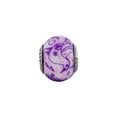 thumbnail image 3 of Purple Decorative Italian Glass Charm .925 Sterling Silver Reflection Beads, 3 of 5