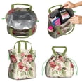 thumbnail image 2 of Pioneer Flower Floral Print Pattern Drawstring Lunch Bag Women - Drawstring Lunch Bag Insulated for Work Office - Stain-Resistant Large Lunchbags for Women with Multi-Pockets, 2 of 6