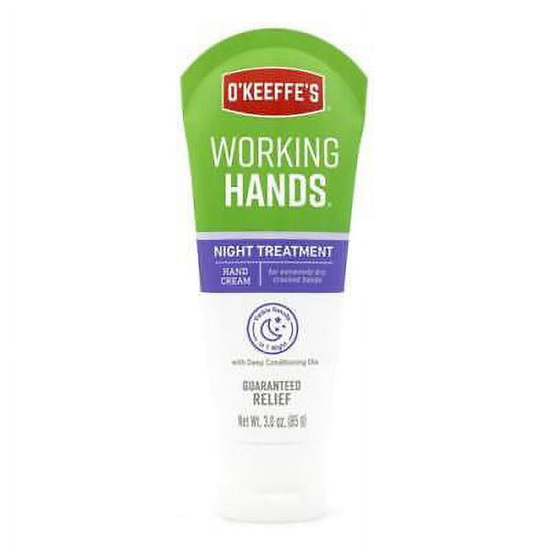 O'Keeffe's Working Hands Night Treatment Cream, 3 oz, 5 Pack