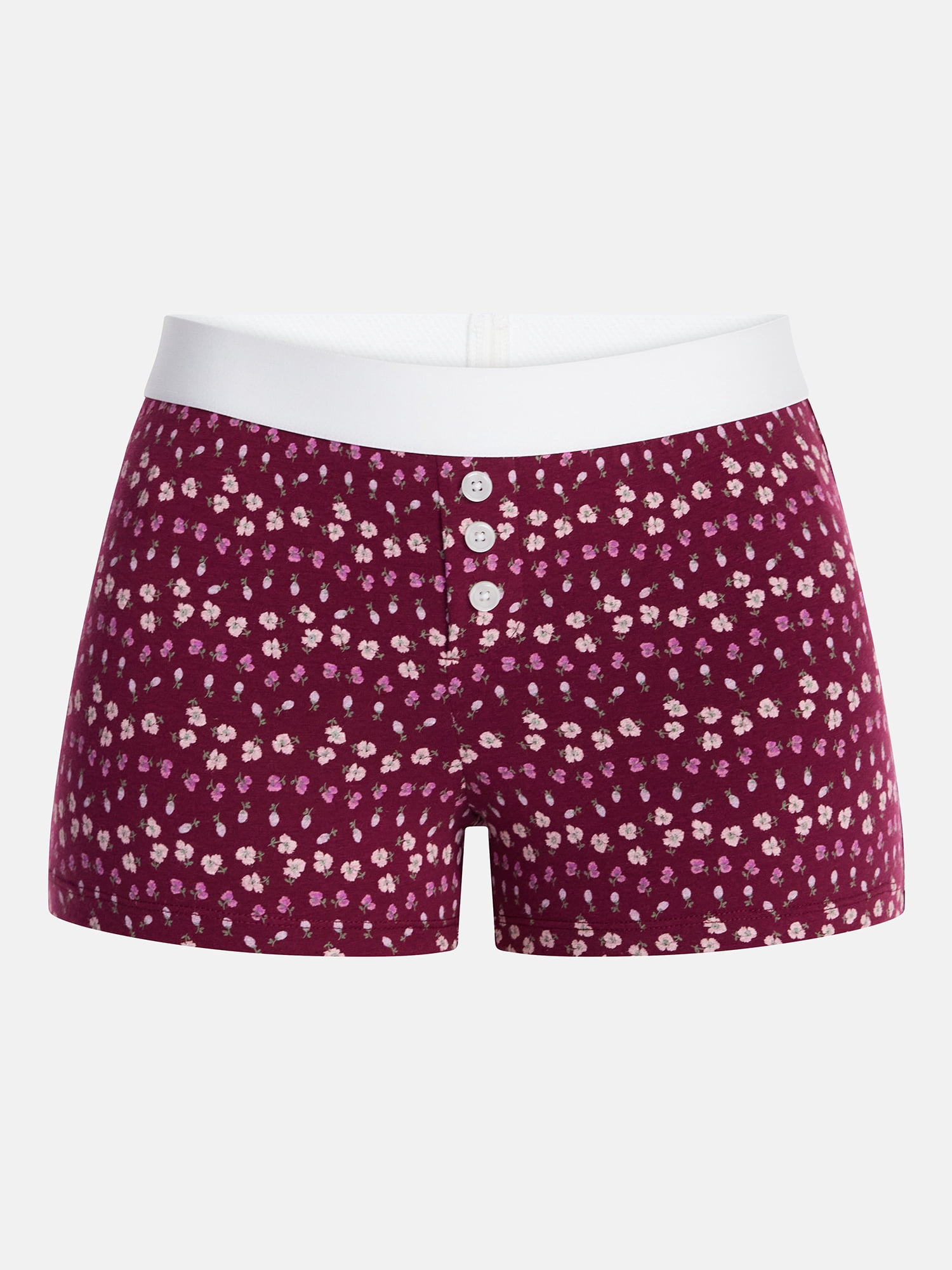 No Boundaries Cloud Core Sleepwear Boxer Shorts, 2'' Inseam, Women’s and Women’s Plus XXS-3X
