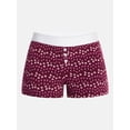 thumbnail image 5 of No Boundaries Cloud Core Sleepwear Boxer Shorts, 2'' Inseam, Women’s and Women’s Plus XXS-3X, 5 of 5