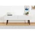 thumbnail image 2 of UGOS FURNITURE Modern Industrial Media Television Stand, Laminate White, 11.81'', 2 of 6