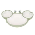thumbnail image 4 of Fyydes Crab Suction Plate with Suction Cup Base Silicone Divided Plate Easy Scooping Eco Friendly for Most Tables High Chair,Toddler Suction Plates,Silicone Plate Baby Suction, 4 of 7