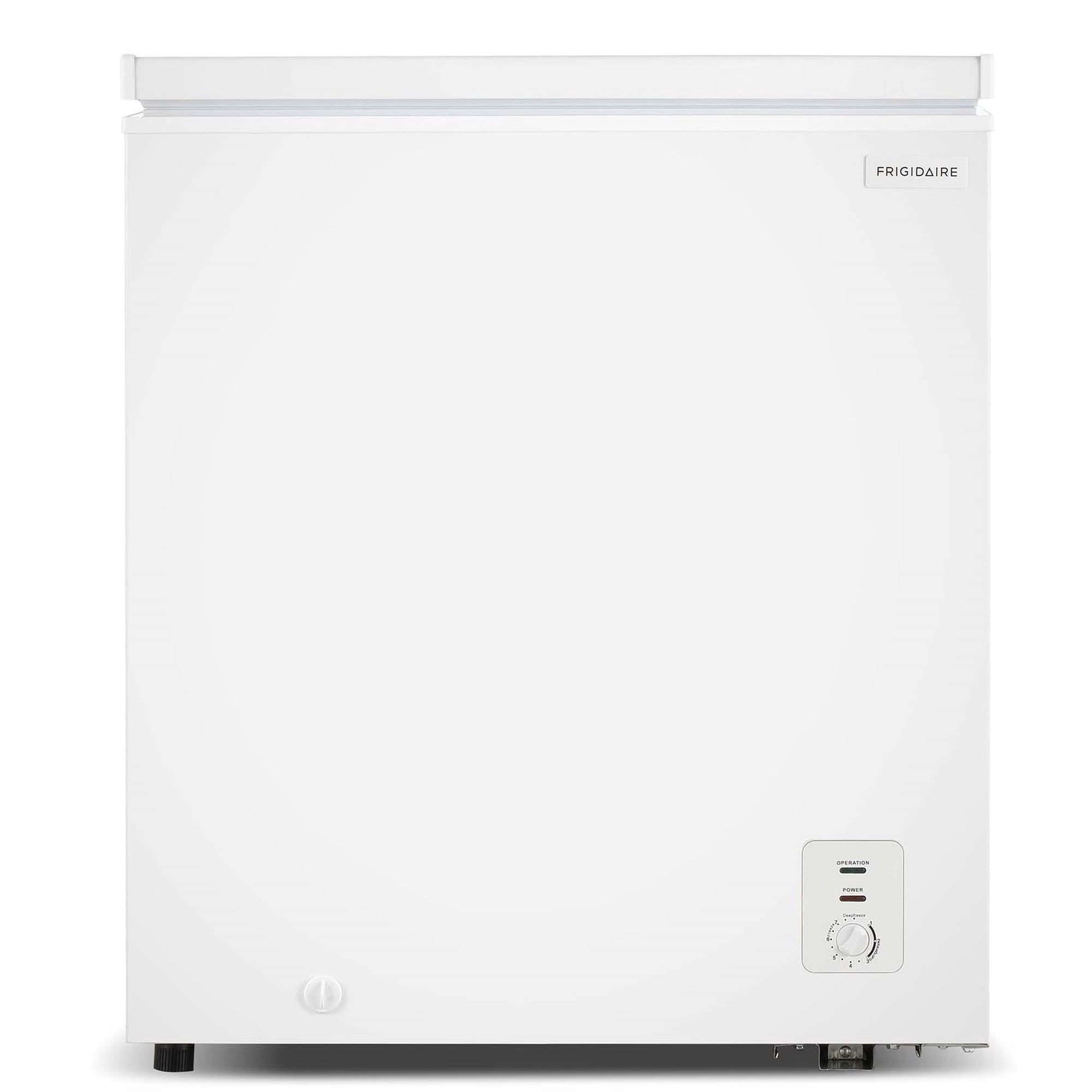 Frigidaire 5.0 Cu. ft. Garage Ready Chest Freezer, Compact Deep Freezer for Garage, Kitchen, Apartment, White