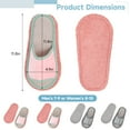 thumbnail image 5 of 4 Pairs Washable Mop Slippers, Floor Cleaning Absorbent Slippers for Men Women, No Bend Over Mop Shoes for Room Kitchen, 5 of 6
