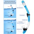 thumbnail image 3 of Set de snorkel Ubekezele 4 en 1 para adultos con bolsa de viaje, 3 of 7