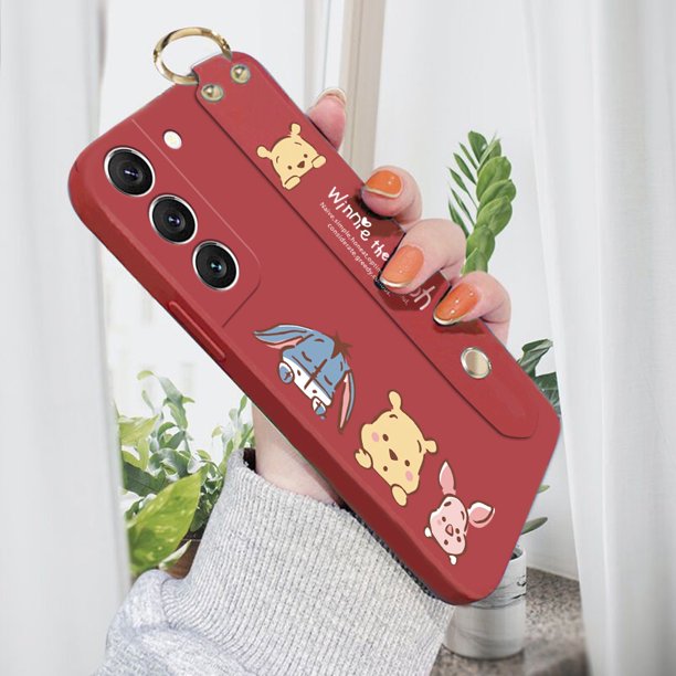 Para Samsung Galaxy S23 5G S23 Plus S23 Ultra (Soporte De Diadema) Lindo Dibujos Animados Winnie the Pooh Patrón De Teléfono Funda De Silicona Líquida Cubierta Completa Cámara A Prueba De Golpes Funda Gao Jiahui unisex