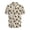 Black Cat Rose, variant on HELLHERO Horse Chestnut Leaf Pattern Men's Shirt, Lightweight Skin Friendly Men's Button Up Short Sleeve Shirt Men's Short Sleeve Shirt for Vacation Beach Days