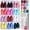 matte short square, variant on Short Square Press  Nails Set, 12 Colors Short  Nails With Glue, 12 Sizes Glue  Nails