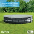 thumbnail image 5 of Intex UV Resistant Debris Cover for 18' Intex Ultra Frame Swimming Pools, Gray, 5 of 7