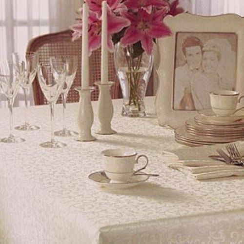 Lenox Opal Innocence 60 X 120 Oblong Tablecloth Gold Walmart Com Walmart Com