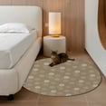 thumbnail image 2 of Small Round Rug 3Ft Washable Non-Slip, Khaki Daisy Circle Area Rugs for Living Room Bedroom, Modern Farmhouse Chrysanthemum Floral Indoor Floor Mats Carpet Runner for Home Decor, 2 of 8