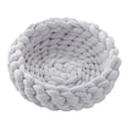 thumbnail image 4 of Gazechimp Cotton Knitted Cat Bed Basket All Seasons Handmade Cat Baskets Bed for Puppy Light Gray, 4 of 8