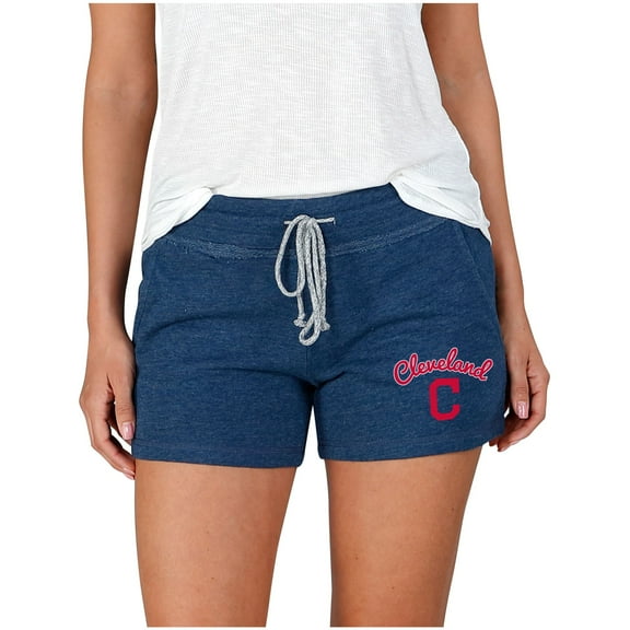 Women's Concepts Sport Navy Cleveland Indians Mainstream Terry Shorts