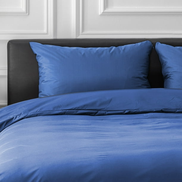 Protector de almohada estándar | Funda impermeable e hipoalergénica | Funda de 48 x 74 cm con borde elástico | 1 unidad en azul oscuro, gris oscuro o blanco