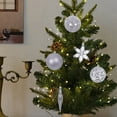 thumbnail image 2 of 40ct Shatterproof Christmas Ball Ornaments Set - Clear Hanging Tree Decorations for Xmas, Valentine, Wedding & Spring, 40Pcs Assorted Shining String Holiday Party Decor, 2 of 6